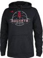 Houston Rockets Mens Heather Black Ultimate Banner Synthetic Hoodie by Adidas