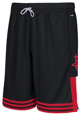 Houston Rockets Adidas Mens Climalite Black Fangear Shorts