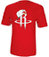 Houston Rockets Red Snap Back Logo Tee Shirt by Adidas