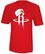 Houston Rockets Red Snap Back Logo Tee Shirt by Adidas