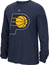 Indiana Pacers Adidas Navy Huge Preferred Logo Long Sleeve T Shirt