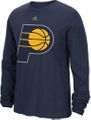 Indiana Pacers Adidas Navy Huge Preferred Logo Long Sleeve T Shirt