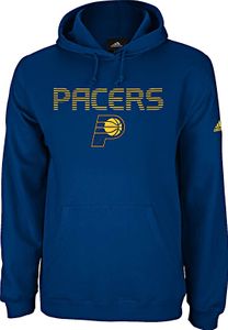 Indiana Pacers NBA Playbook Embroidered Navy Hooded Sweatshirt by Adidas