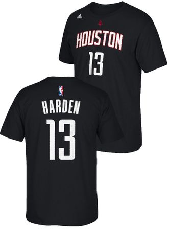 adidas James Harden Houston Rockets Black High Definition Select Replica T Shirt 