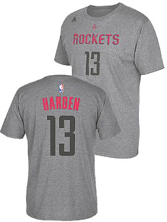 James Harden 13 Houston Rockets High Def Select Replica T Shirt by Adidas