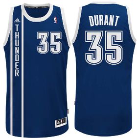 Kevin Durant Oklahoma City Thunder #35 Navy Swingman Basketball Jersey by Adidas