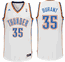Kevin Durant Oklahoma City Thunder #35 White Swingman Basketball Jersey by Adidas