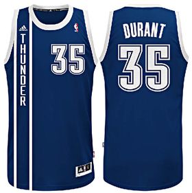 Kevin Durant Youth Oklahoma City Thunder Navy Replica Basketball Jersey