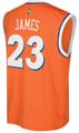 Youth Lebron James Cleveland Cavaliers Orange Adidas Hardwood Classic Nights Replica Basketball Jersey 