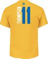 Klay Thompson Golden State Warriors Mens Gold Vertical Short Sleeve T Shirt