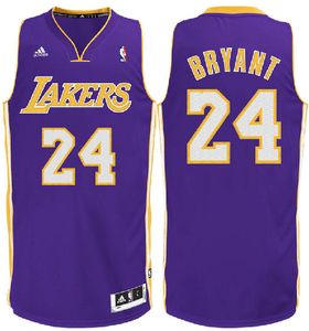 Kobe Bryant Los Angeles Lakers #24 Purple Swingman Basketball Jersey by Adidas
