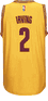 Youth Kryie Irving Cleveland Cavaliers Gold Replica Basketball Jersey by Adidas