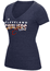 Ladies Cleveland Cavaliers Adidas Horizon Lines V Neck Tee Shirt