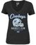 Ladies Dallas Cowboys Black Helmet Jill V Neck T Shirt
