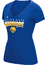 Ladies Golden State Warriors Adidas Horizon Lines V Neck Tee Shirt