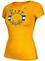 Ladies Golden State Warriors Adidas Gold The City Cap Sleeve Tee Shirt