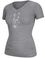 Ladies San Antonio Spurs Heather Grey Energy Logo V Neck Shirt by Adidas