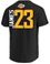 Lebron James Los Angeles Lakers Mens Black Vertical Short Sleeve T Shirt on Sale