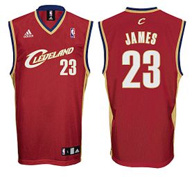 LeBron James Cleveland Cavailers Youth NBA Replica Basketball Jersey By Adidas