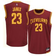 LeBron James Youth Cleveland Cavaliers Wine Replica Basketball Jersey by Outerstuff