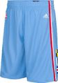 Los Angeles Clippers Lt. Blue Embroidered Swingman Shorts By Adidas