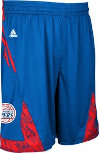 Los Angeles Clippers Blue NBA Pre-Game Authentic Basketball Shorts by Adidas