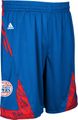 Los Angeles Clippers Blue NBA Pre-Game Authentic Basketball Shorts by Adidas