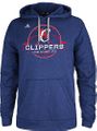 Los Angeles Clippers Mens Heather Blue Ultimate Banner Synthetic Hoodie by Adidas