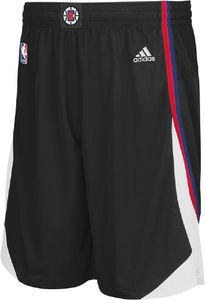 Los Angeles Clippers Black Alternate Embroidered Swingman Shorts By Adidas