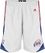 Los Angeles Clippers White Embroidered Swingman Shorts By Adidas