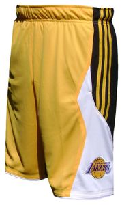 Los Angeles Lakers 3 Stripe Short by Adidas