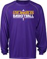 Los Angeles Lakers Adidas New Authentic On-Court Practice Climalite Performance T Shirt