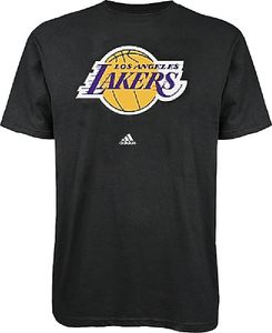 Los Angeles Lakers Black Primary Logo T Shirt by Adidas