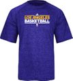 Los Angeles Lakers Heather Purple Adidas Authentic On-Court Practice SS Climalite Performance T Shirt