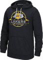 Los Angeles Lakers Mens Heather Black Ultimate Banner Synthetic Hoodie by Adidas