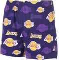 Los Angeles Lakers Mens Purple Insider Boxer Shorts by College Concepts