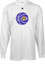 Los Angeles Lakers Mesh Ball NBA White Long Sleeve Tee Shirt By Adidas