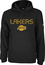 Los Angeles Lakers NBA Playbook Embroidered Black Hooded Sweatshirt by Adidas