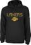 Los Angeles Lakers NBA Playbook Embroidered Black Hooded Sweatshirt by Adidas