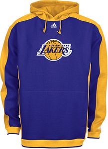 Los Angeles Lakers NBA Purple Embroidered Dream Hooded Fleece Sweatshirt By Adidas