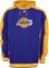 Los Angeles Lakers NBA Purple Embroidered Dream Hooded Fleece Sweatshirt By Adidas