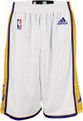 Los Angeles Lakers New Adult White Tackle Twill Logo Swingman Shorts By Adidas
