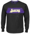 Los Angeles Lakers Black Iconic Basketball Long Sleeve T Shirt on Sale
