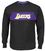 Los Angeles Lakers Black Iconic Basketball Long Sleeve T Shirt on Sale