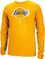 Los Angeles Lakers Gold Primary Logo Long Sleeve Tee Shirt by Adidas