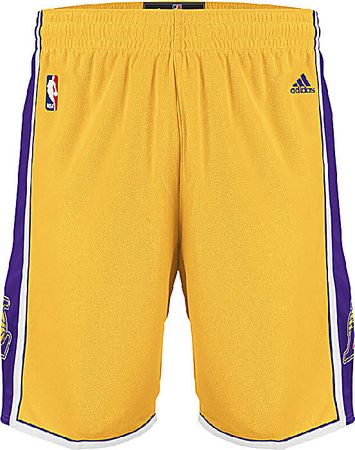 Los Angeles Lakers Youth Gold Replica Basketball Shorts by Adidas