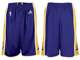 Los Angeles Lakers Youth Purple Swingman Baskeball Shorts By Adidas