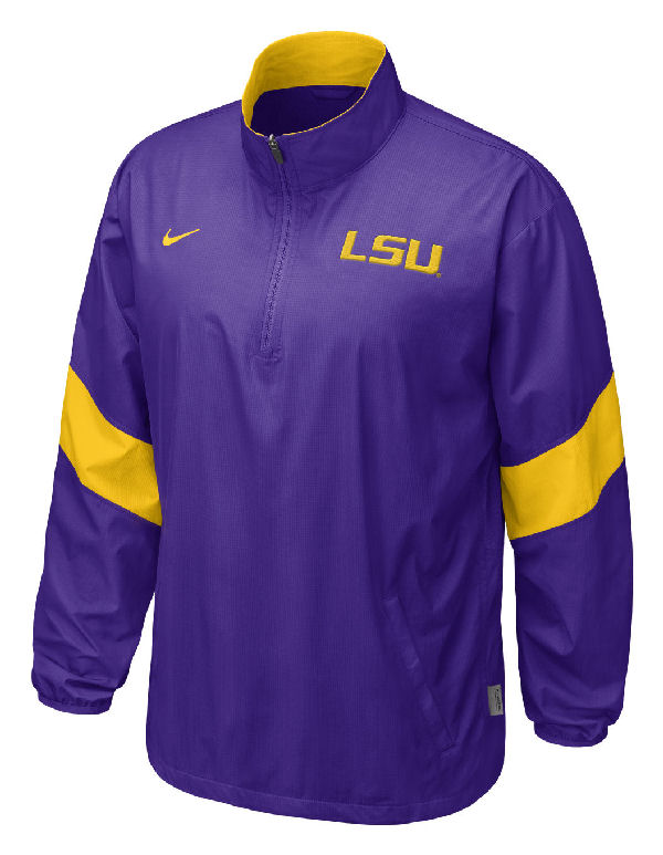 lsu nike pullover jacket