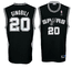 Manu Ginobili San Antonio Spurs NBA Tackle Twill Swingman Replica Basketball Jersey By Reebok