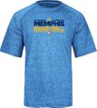 Memphis Grizzlies Lt. Blue Heather Adidas Authentic On-Court Practice SS Climalite Performance T Shirt